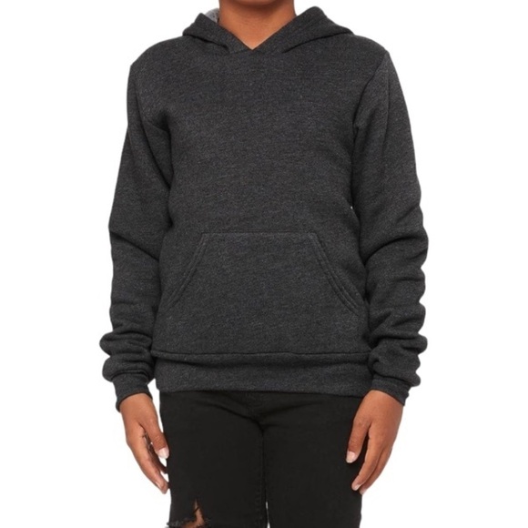 Bella Canvas Sponge Fleece Pullover Youth Hooded Sweatshirt | Size: M (10-12) - Picture 1 of 10